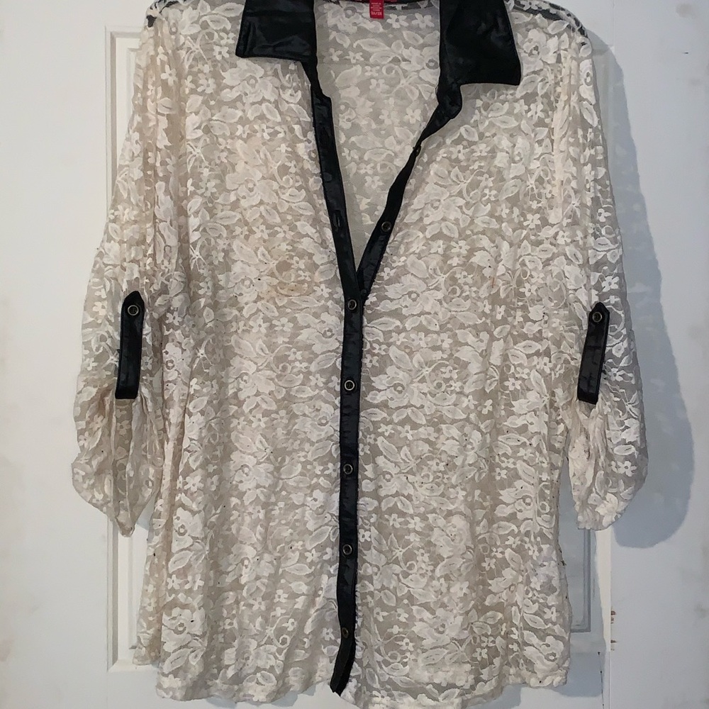 Bongo lace see through shirt